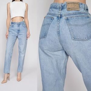 Vintage Jordache High Rise Denim Straight Leg Skinny Jeans